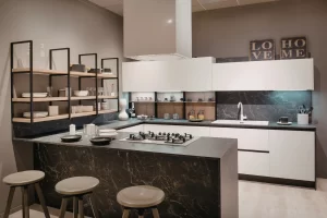 Kitchen renovation Vancouver with built-in storage and sink