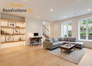 Basement renovations Vancouver modern bright space with cozy seating and stylish design