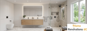 Modern Bathroom Renovation Vancouver by Home Renovations BC.