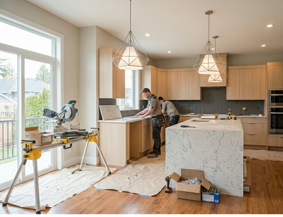 Kitchen Renovation Vancouver project in a modern residential home.