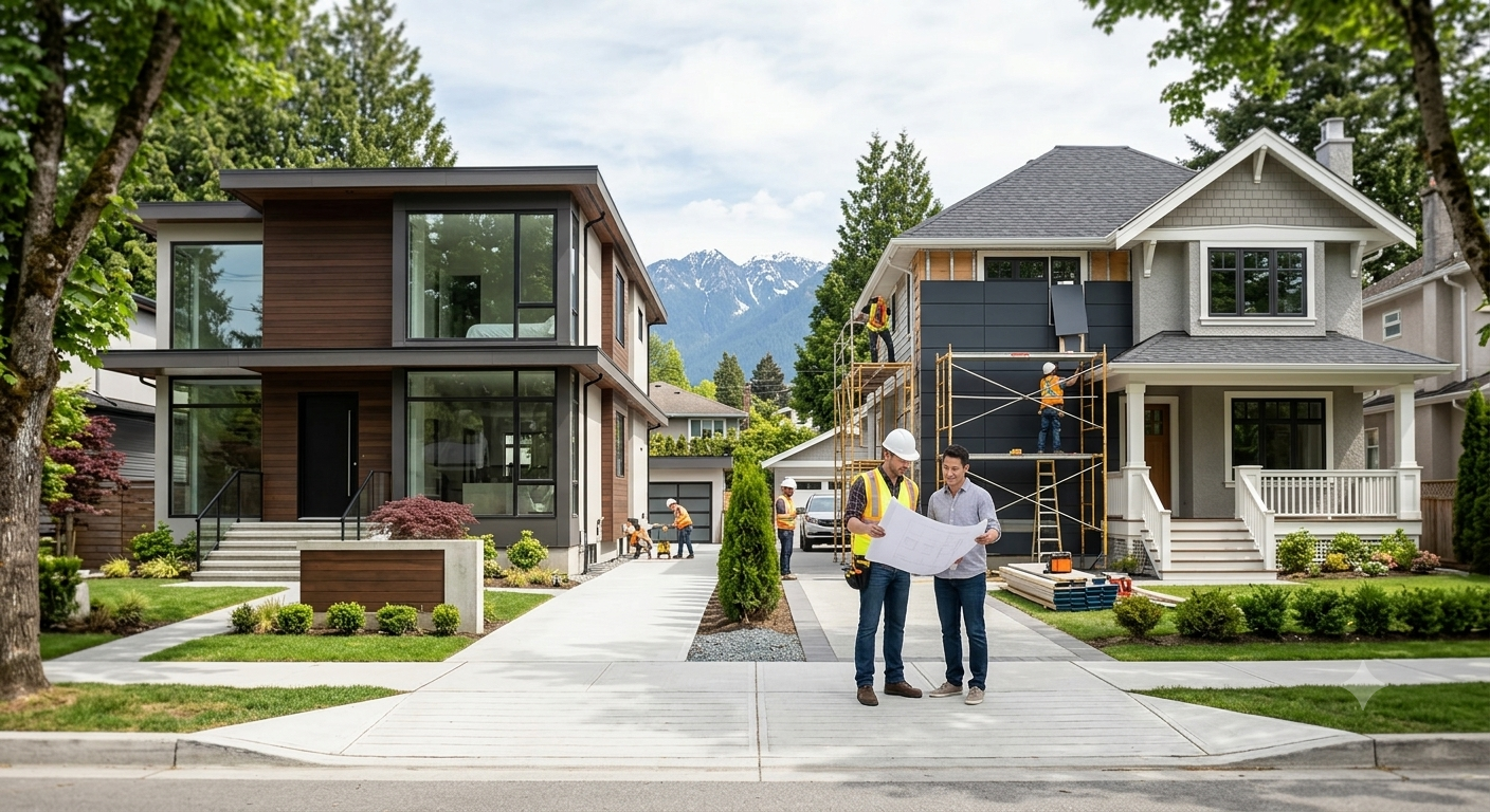 Custom home builders and home renovation project in Vancouver by Home Renovations BC.