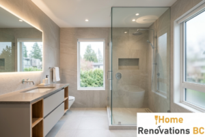 Modern waterproof bathroom renovation in Vancouver home