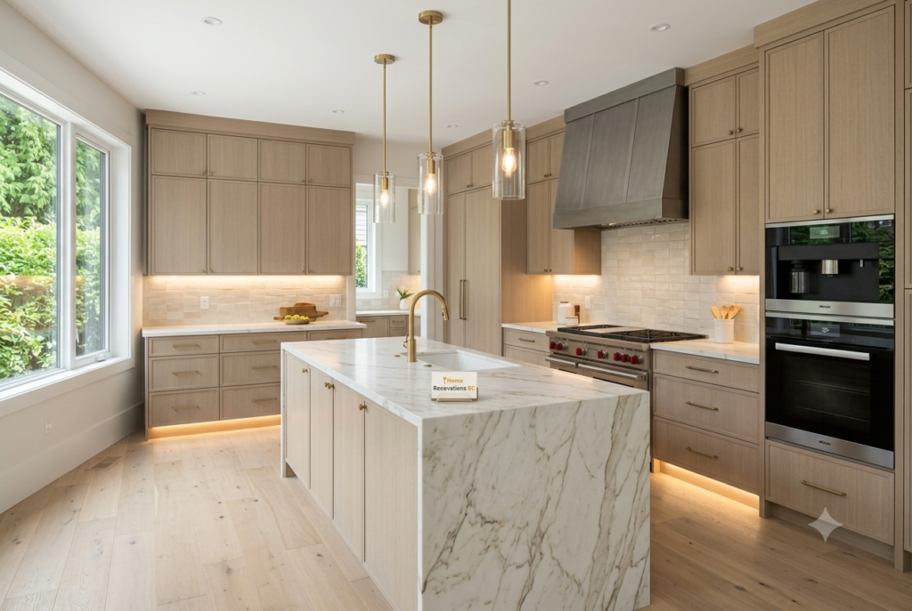 Modern kitchen cabinets and remodeling in Vancouver.