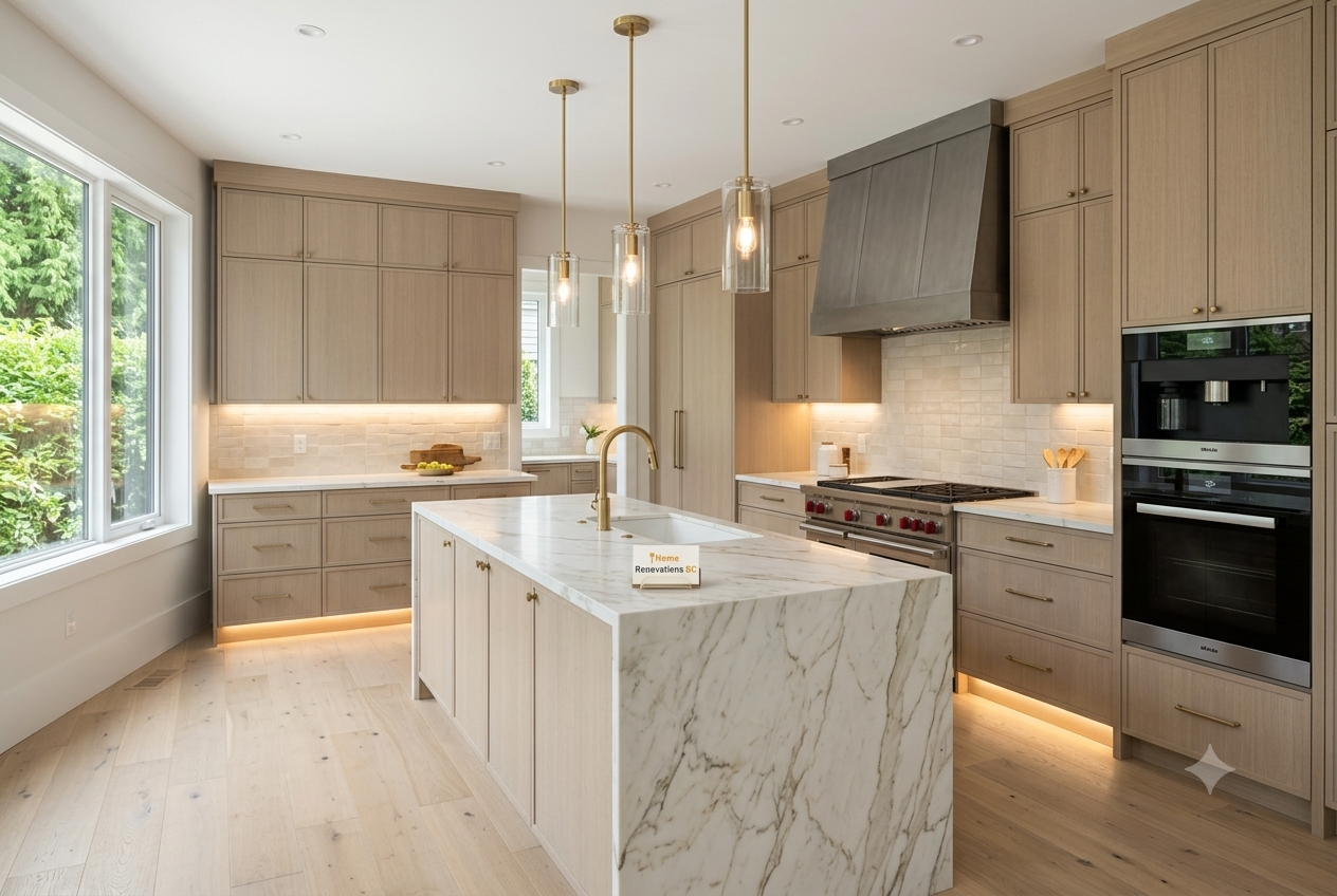 Modern kitchen cabinets and remodeling in Vancouver.