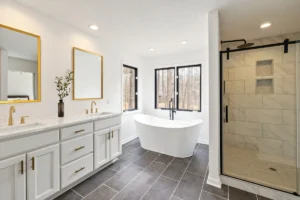 Bathroom renovation in Vancouver with a modern, functional layout.
