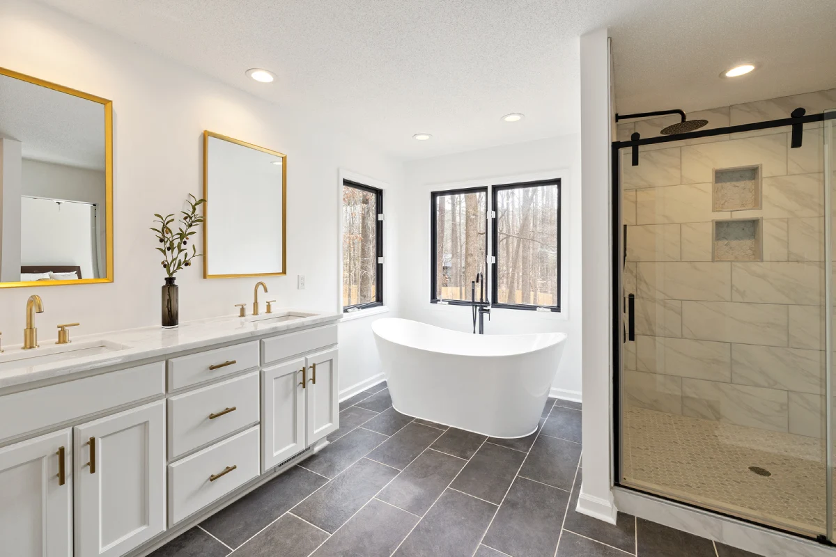 Bathroom renovation in Vancouver with a modern, functional layout.