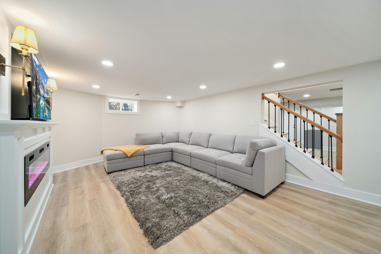 Basement bedroom renovation in Vancouver.